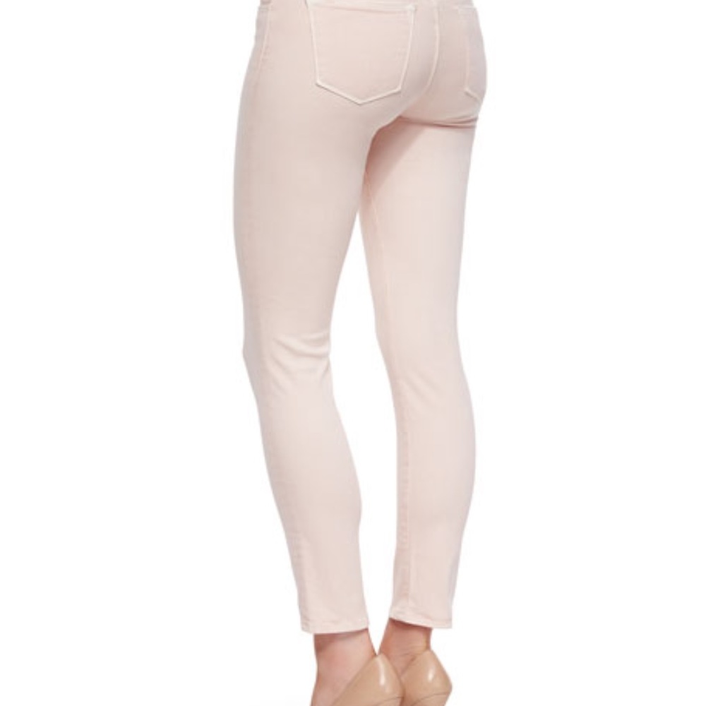 J Brand Nude Pink Skinny Leg Stretch Denim Pants